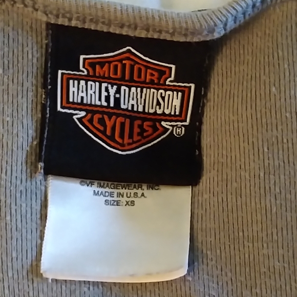 2. Harley Davidson HD Long sleeve women's size x small tee T shirt euc vintage - Picture 6 of 7